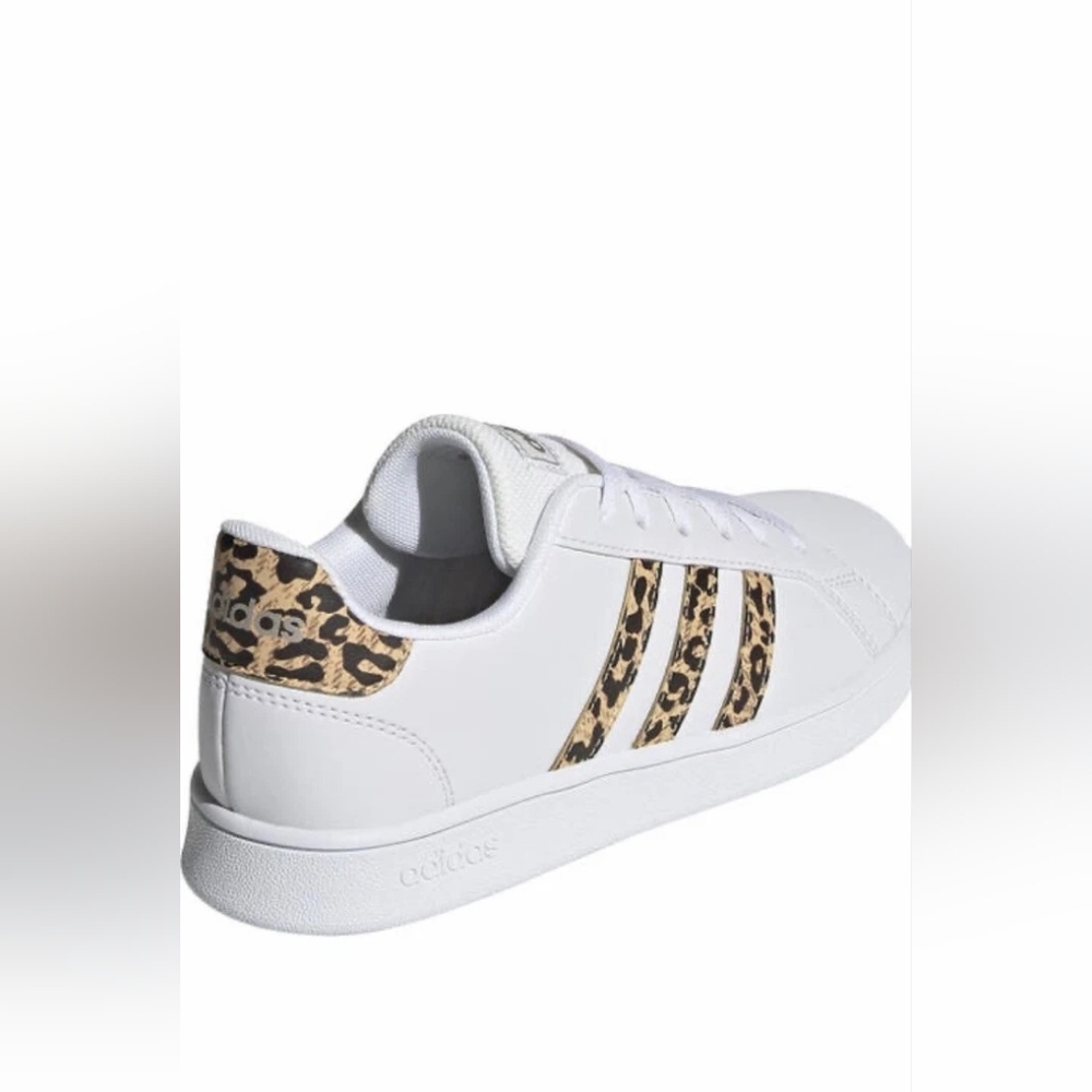 Adidas Grand Court Women's Athletic Sneaker White Leopard Womens Size 5 (FY8949) - Picture 4 of 14